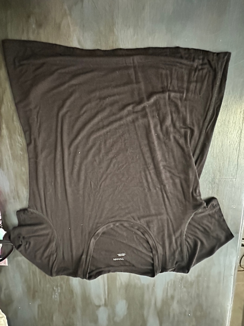 Tahari Black Crew Neck Tee